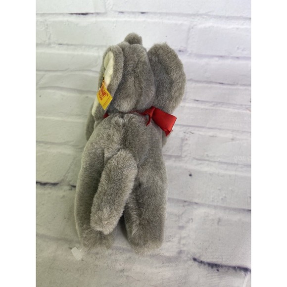 Steiff Elephant - Etsy Steiff Mini Floppy Elephant Gray Plush Stuffed Animal 5655 Button Tag Flag